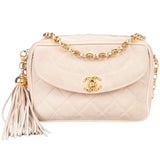 Chanel Rose Suede Leather Camera Crossbody Bag