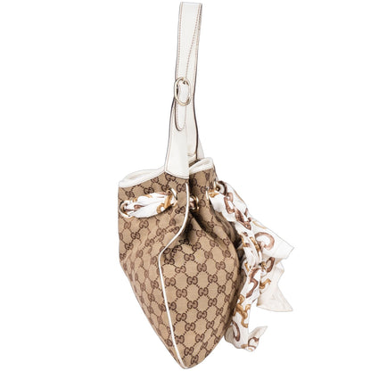 Gucci Canvas Monogram Positiano Shoulder Bag