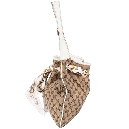 Gucci Canvas Monogram Positiano Shoulder Bag