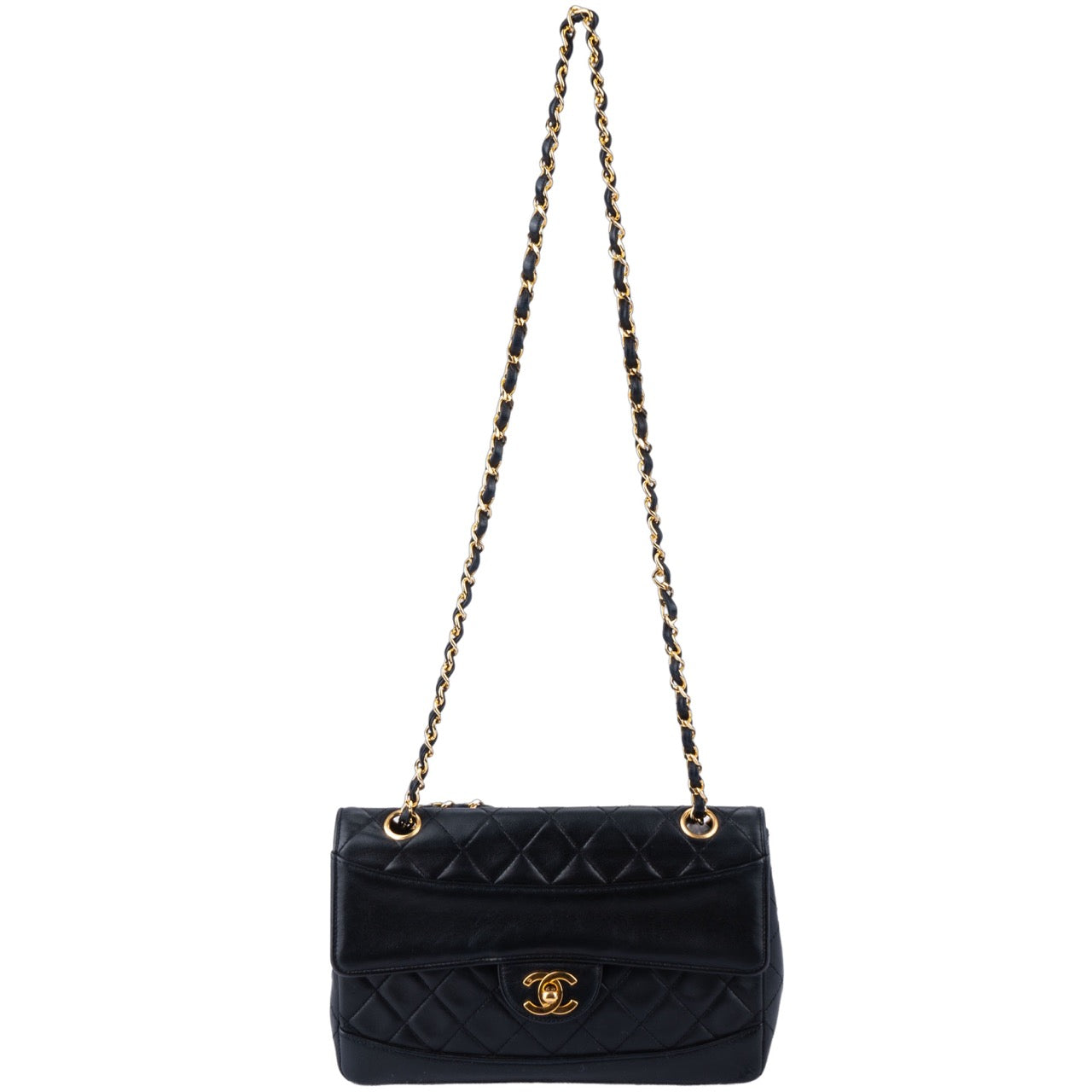 Chanel Quilted Lambskin 24K Gold Single Crossbody Bag