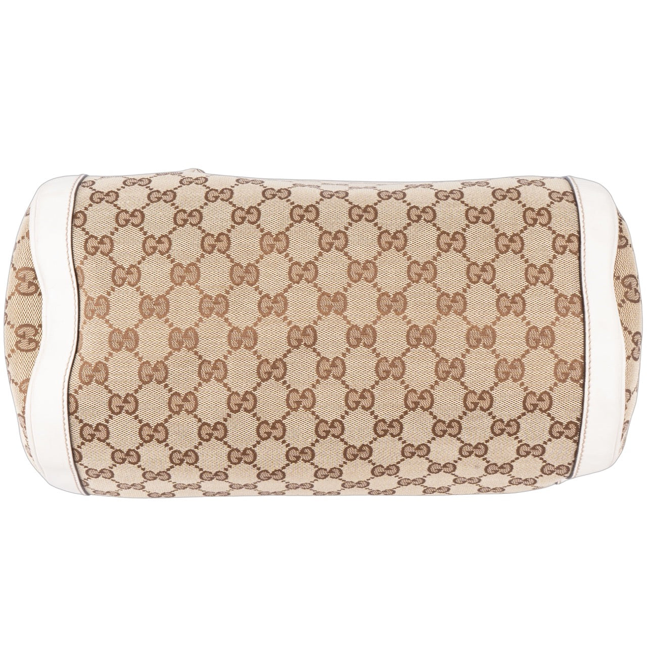 Gucci Canvas Monogram Bowling Cylinder Handbag