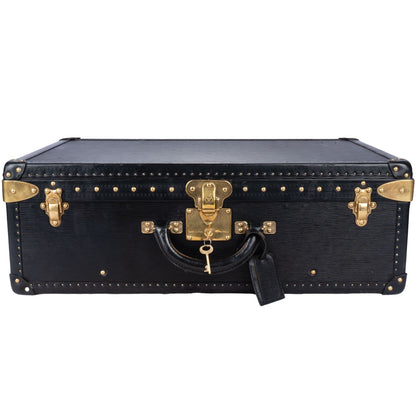 Louis Vuitton Epi Leather Noir Alzer 65 Trunk Koffer