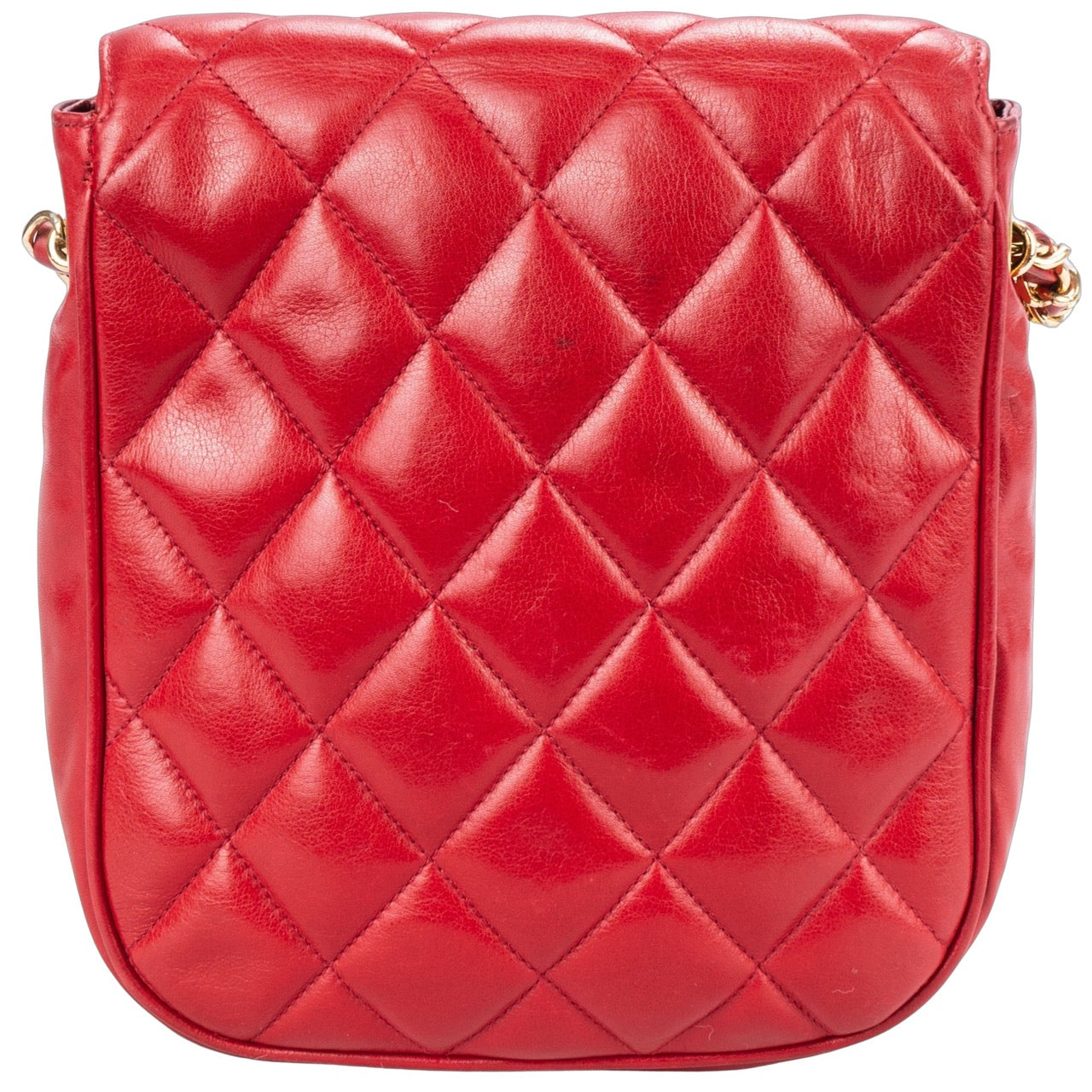 Chanel Quilted Lambskin 24K Mini Single Flap Bag