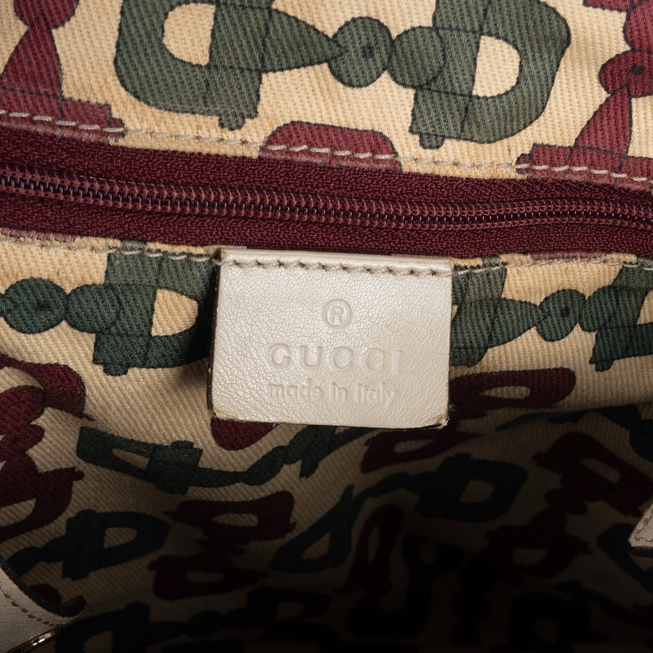 Gucci GG Embossed Monogram Abbey Shoulder Bag
