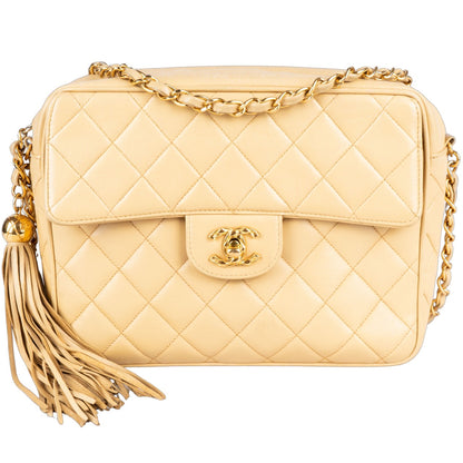Chanel Quilted Lambskin Camera Crossbody Flap Bag