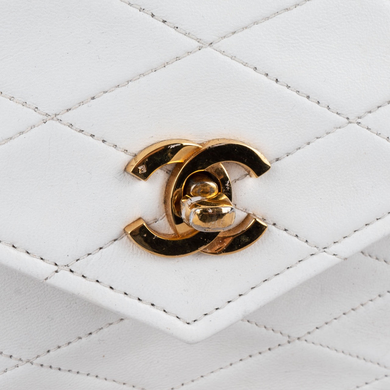Chanel Quilted Lambskin Single Flap Bag