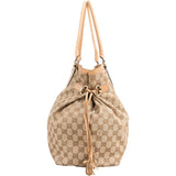 Gucci Monogram GG Canvas Jolicoeur Web Stripe Tote Shoulder Bag