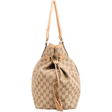 Gucci Monogram GG Canvas Jolicoeur Web Stripe Tote Shoulder Bag
