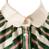 Louis Vuitton Multicolor Striped Floral Print Belt Button Up Top Dress (FR 40 / DE 38)