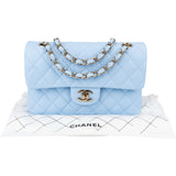 Chanel Quilted Caviar Leather Small Double Flap Shoulder Bag