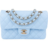 Chanel Quilted Caviar Leather Small Double Flap Shoulder Bag