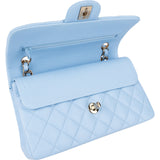 Chanel Quilted Caviar Leather Small Double Flap Shoulder Bag