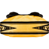 Fendi Yellow Velvet Satin & Patent Leather B. Handbag