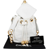 Chanel Lambskin CC Drawstring Bucket Crossbody Bag