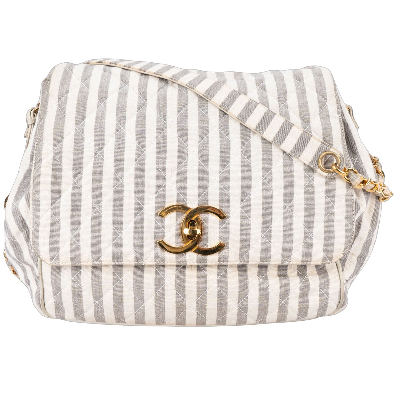 Chanel Quilted Cotton Crossbody Bag