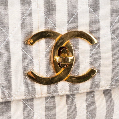 Chanel Quilted Cotton Crossbody Bag