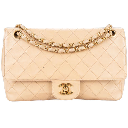 Chanel Quilted Lambskin 24K Gold Medium Double Flap Bag