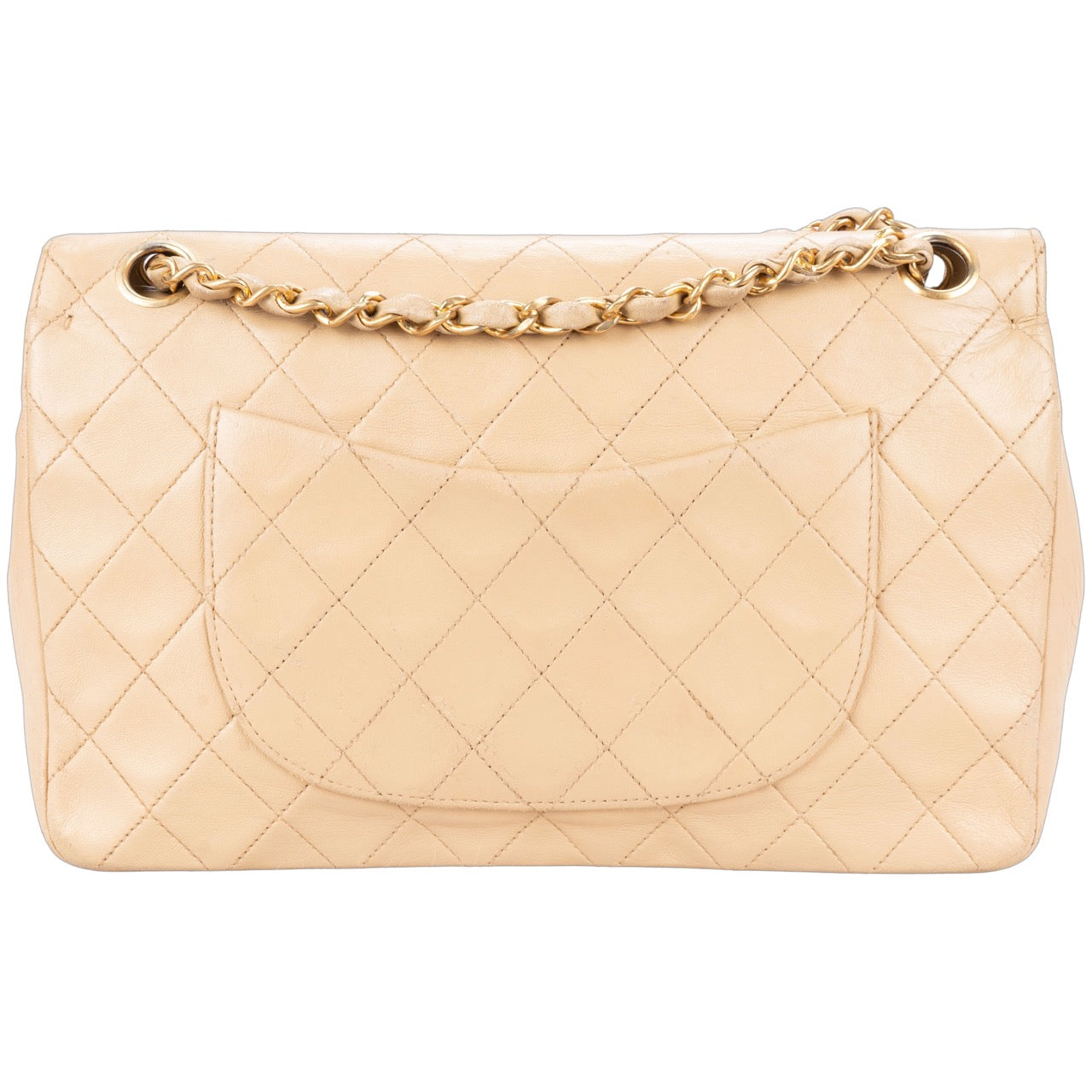 Chanel Quilted Lambskin 24K Gold Medium Double Flap Bag