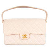 Chanel Quilted Lambskin 24K Two Face Flap Handbag