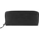 Louis Vuitton Noir Epi Leather Clemence Wallet