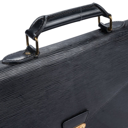 Louis Vuitton Noir Epi Leather Porte Documents