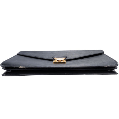 Louis Vuitton Noir Epi Leather Porte Documents