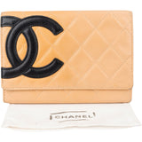 Chanel Lambskin Cambon Ligne Bifold Wallet