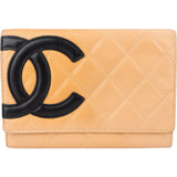 Chanel Lambskin Cambon Ligne Bifold Wallet