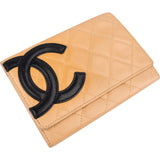Chanel Lambskin Cambon Ligne Bifold Wallet