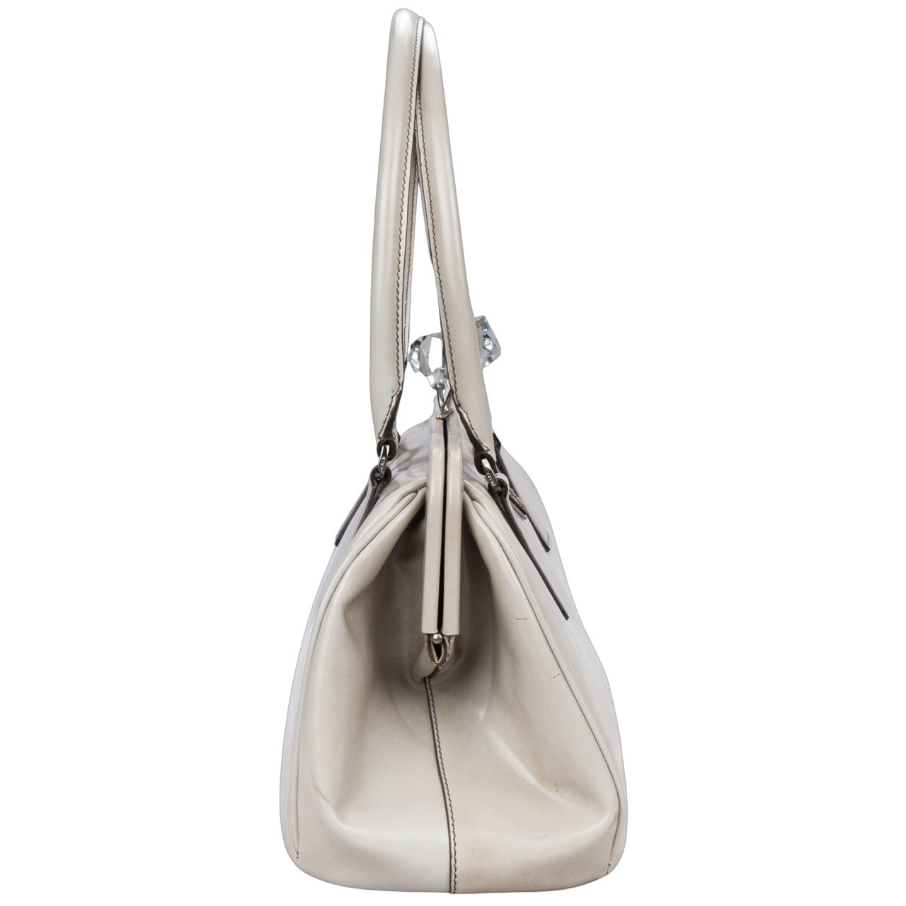 Prada Patent Leather Diamond Handbag