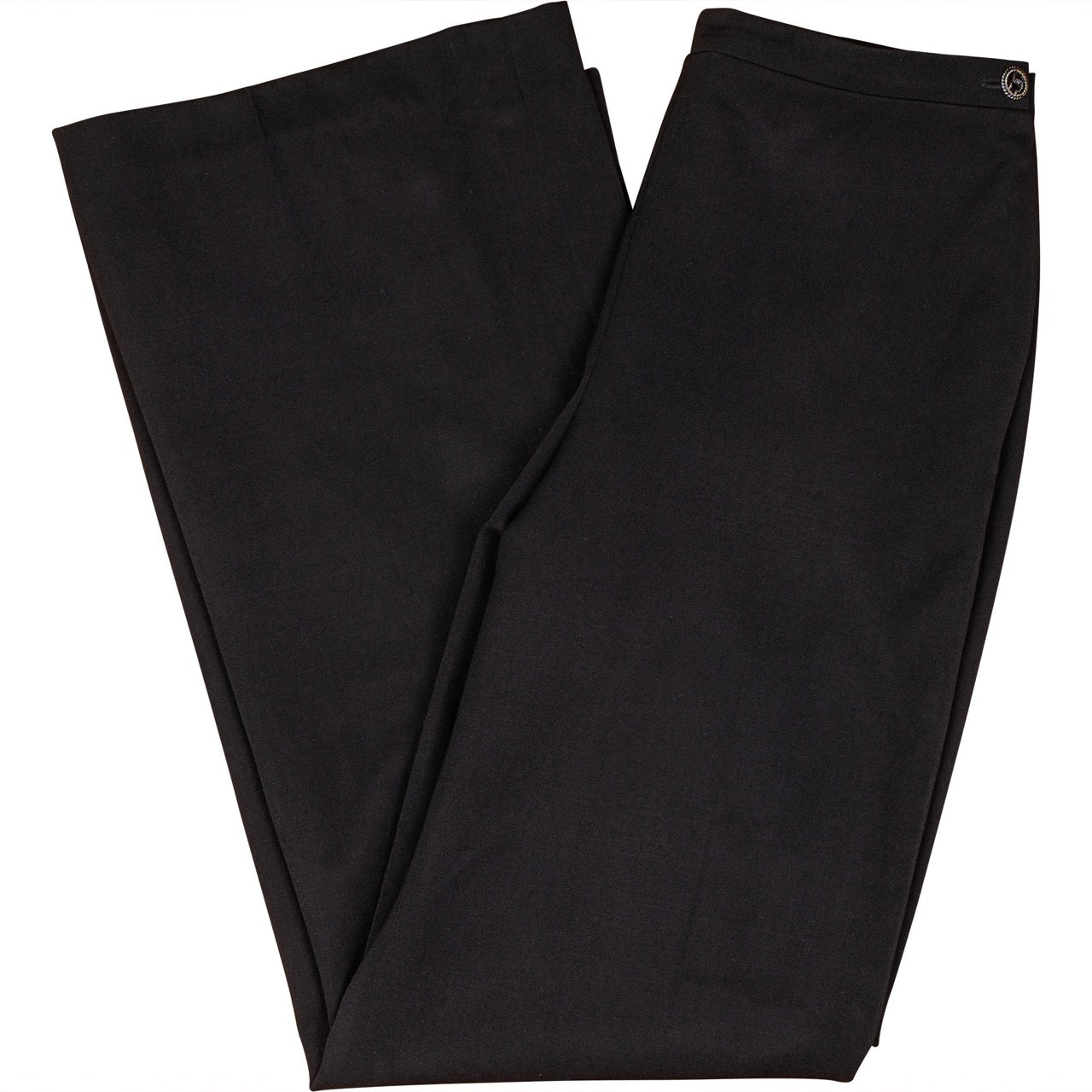 Chanel Noir Wool Pants (D 34 / FR 36) - vintageandkickz