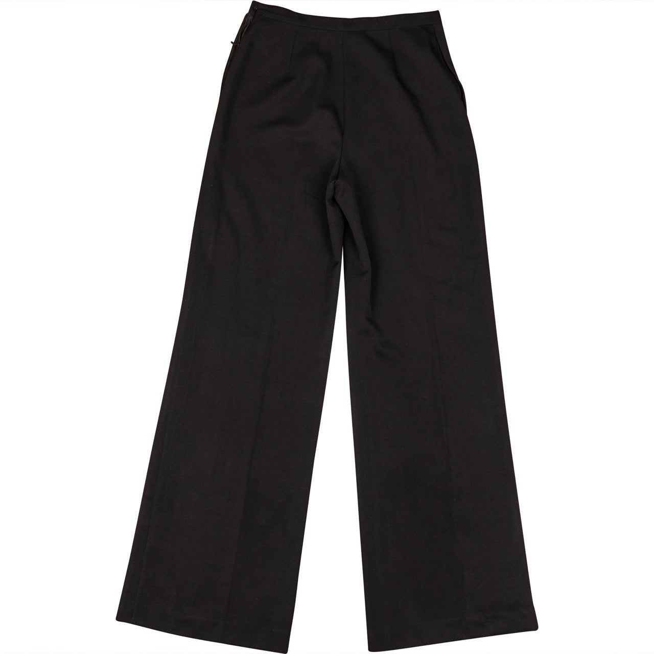 Chanel Noir Wool Pants (D 34 / FR 36) - vintageandkickz