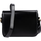 Celine Black Shiny Classic Boxcalf Leather Small Triomphe Crossbody Bag