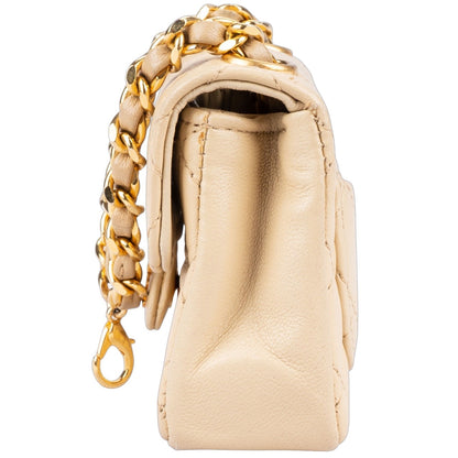 Chanel Quilted Lambskin Mini Single Flap Bag