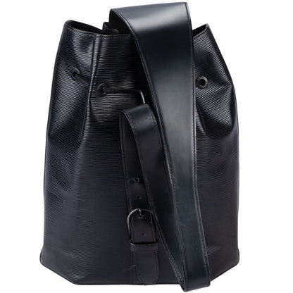 Louis Vuitton Noir Epi Leather Sac A Dos Backpack