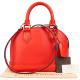 Louis Vuitton Red Epi Leather Alma BB Crossbody Handbag
