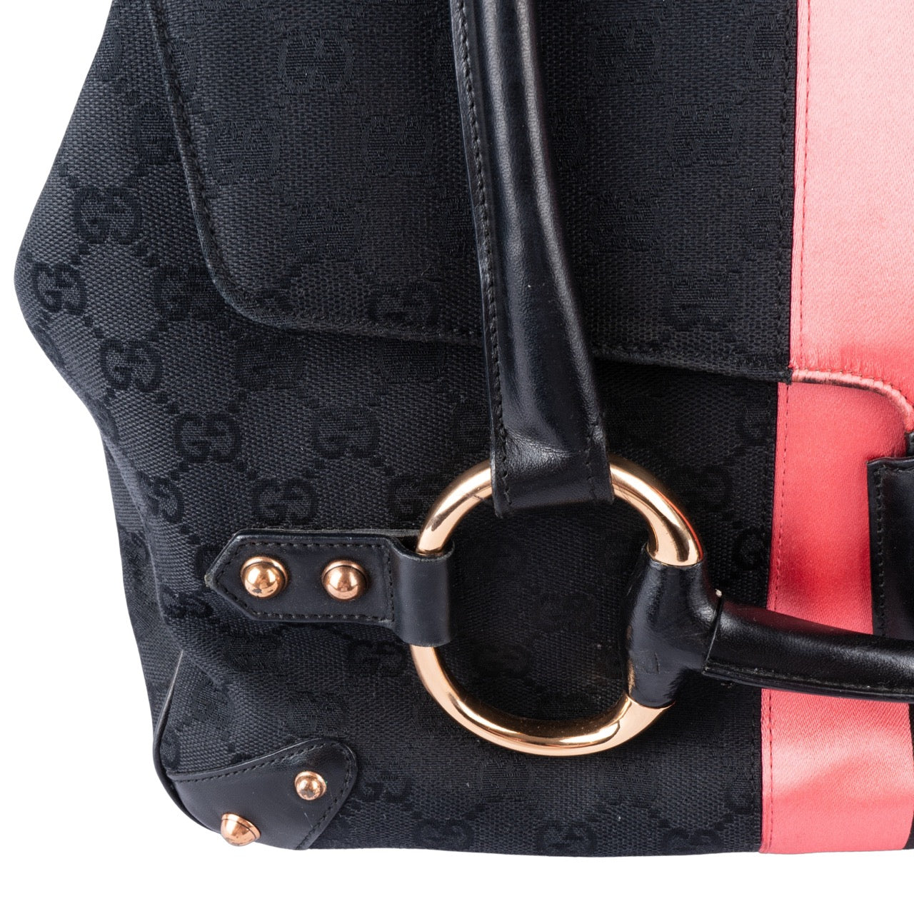 Gucci x Tom Ford Canvas Monogram Horsebit Handbag