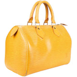 Louis Vuitton Yellow Epi Leather Speedy 25 Handbag