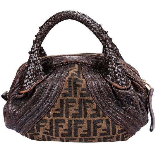 Fendi FF Monogram Tobacco Zucca Handbag