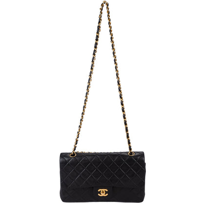 Chanel Quilted Lambskin 24K Gold Double Flap Bag