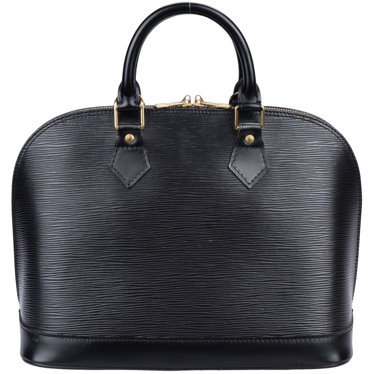Louis Vuitton Noir Epi Leather Alma Handbag