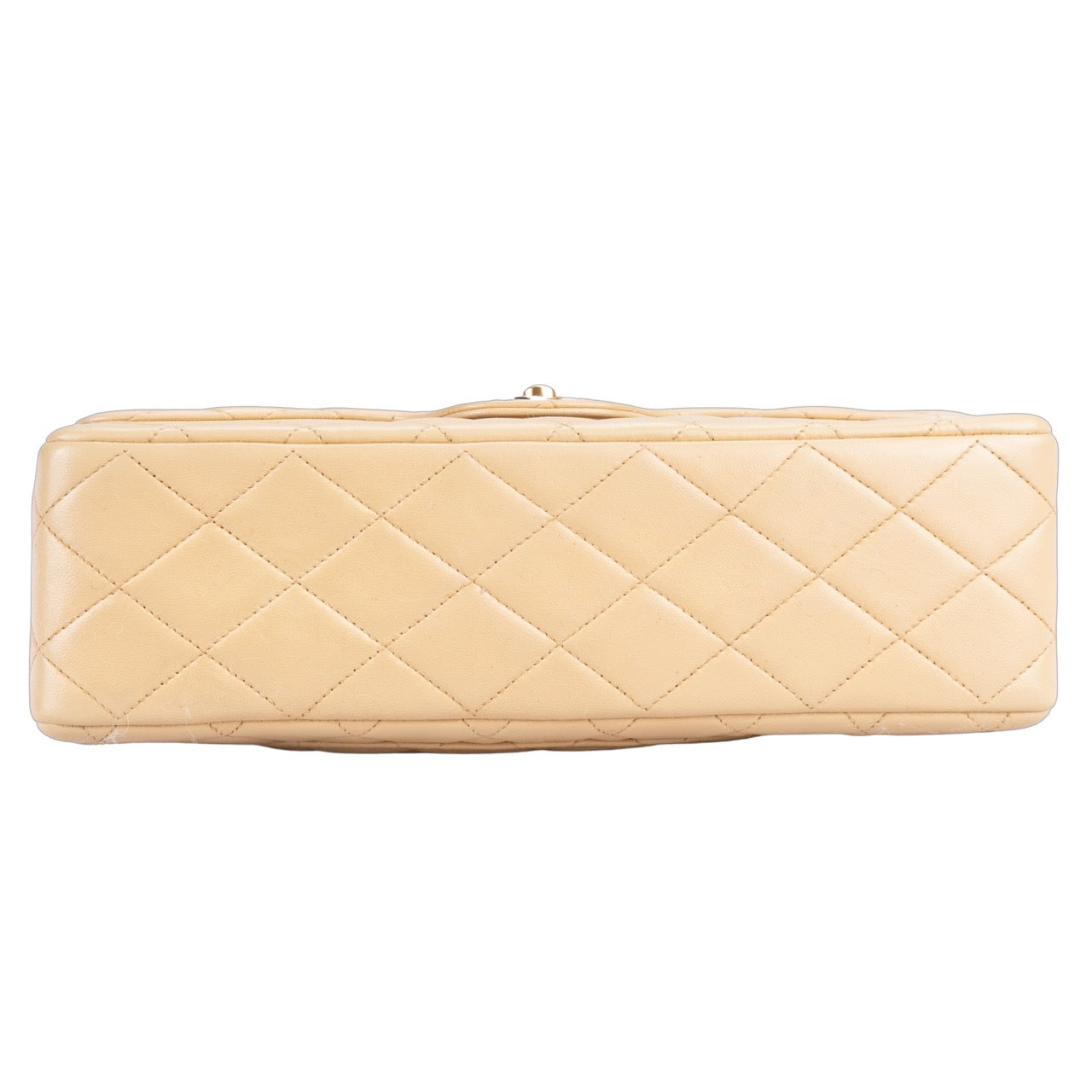 Chanel Quilted Lambskin 24K Gold Bicolor Double Flap Bag Medium