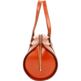 Louis Vuitton Cognac Epi Leather Soufflot Handbag