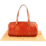 Louis Vuitton Cognac Epi Leather Soufflot Handbag