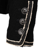Chanel Black Wool Classic Button Jacket (FR34 / DE32)