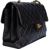 Chanel Quilted Lambskin 24K Gold Double Face Crossbody Bag