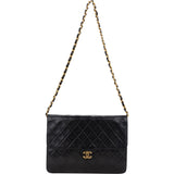 Chanel Quilted Lambskin 24K Gold Single Flap Shoulder Bag
