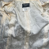 Chanel Sample White Tweed-Style Coat Jacket (FR 38 / DE 36)