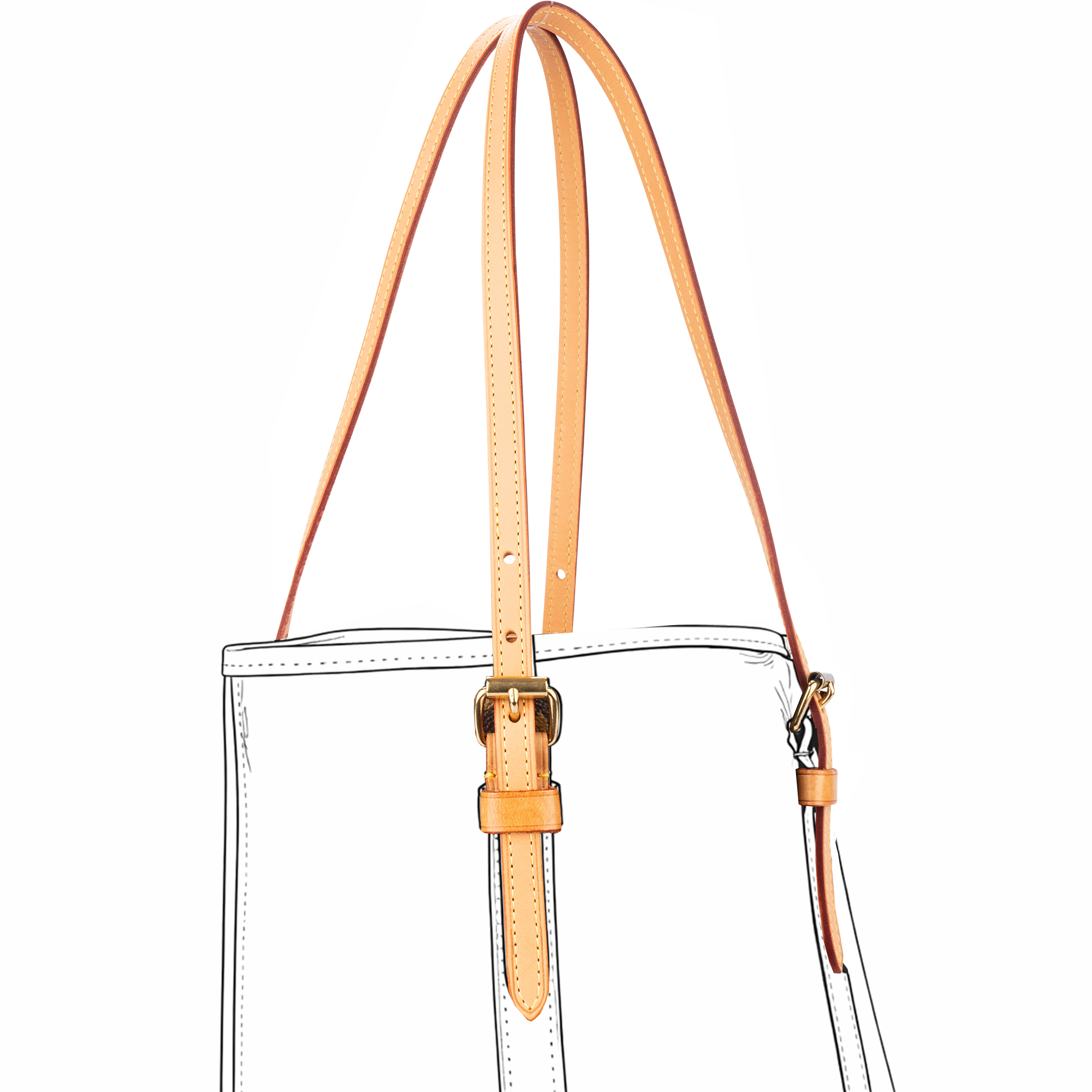 Schulterriemen (Schmal / One Size) - Bucket Bag - vintageandkickz