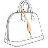 Vachetta Karabiner Clochette Anhänger - vintageandkickz